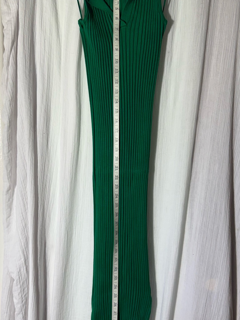 Freshman19 Green Ribbed Top - Picture 4 of 7